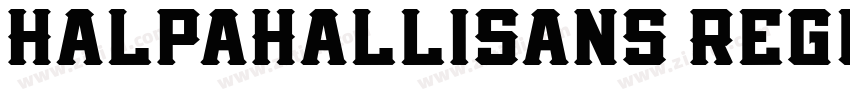 HalpaHalliSans Regul字体转换
